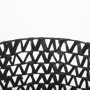 69608 - Lola (Set of 3) Black Water Hyacinth Zig Zag Weave Round Basket W/ Handles