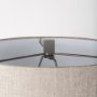 68111 - Raen (28.5"H) Gray Metal Octagonal Base w/Beige Shade Table Lamp