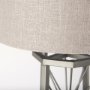 68111 - Raen (28.5"H) Gray Metal Octagonal Base w/Beige Shade Table Lamp