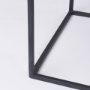 69716 - Morris 63.0L x 15.0W x 31.0H Beige Wood w/ Black Metal Frame 2 Drawer Console Table