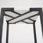68240 - Lucas III (Set of 2) 15L x 15W; 12L x 12W White Marble W/Black Iron Frame Accent Tables