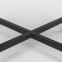 68240 - Lucas III (Set of 2) 15L x 15W; 12L x 12W White Marble W/Black Iron Frame Accent Tables