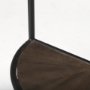 69735 - Arlo 20.5L x 20.5W x 24.4H Brown Wood W/Black Metal End Table