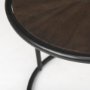 69735 - Arlo 20.5L x 20.5W x 24.4H Brown Wood W/Black Metal End Table
