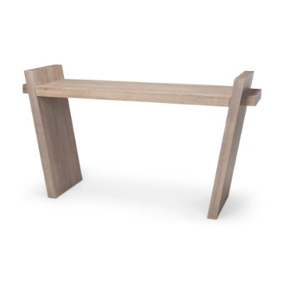 68747 - Elaine III 60L x 16W Brown Wood Angled Leg Console Table 