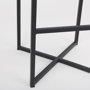 69575 - Frodo 29.75H Gray Fabric Seat W/Black Iron Frame Bar Stool