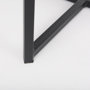 69575 - Frodo 29.75H Gray Fabric Seat W/Black Iron Frame Bar Stool