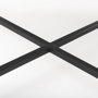 68239 - Lucas 30x30 White Marble Top Black Metal Base Coffee Table