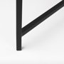 68239 - Lucas 30x30 White Marble Top Black Metal Base Coffee Table