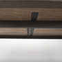 68844 - Nicholas II 72x39 Brown Solid Wood Top Metal/Wood Leg Dining Table