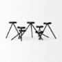 68942 - Meira Black Metal Seven Votive Table Candle Holder 
