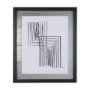 14148 - Lines II by Mercana Studio a Hand Embellished Textured Framed Art Print Matted under Glass