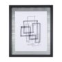 14149 - Lines III by Mercana Studio a Hand Embellished Textured Framed Art Print Matted under Glass