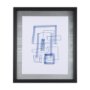 14150 - Lines IV by Mercana Studio a Hand Embellished Textured Framed Art Print Matted under Glass