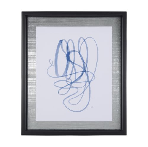 14151 - Lines V by Mercana Studio a Hand Embellished Textured Framed Art Print Matted under Glass
