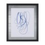 14151 - Lines V by Mercana Studio a Hand Embellished Textured Framed Art Print Matted under Glass