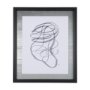 14152 - Lines VI by Mercana Studio a Hand Embellished Textured Framed Art Print Matted under Glass