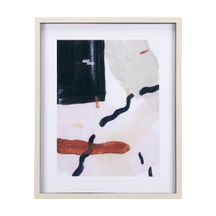 Color Blocks I by Mercana Studio a Hand Embellished Textured Framed Art Print Matted under Glass