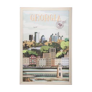 Georgia Go USA (XL) by Mercana Studio a Hand Embellished Decograph Framed Art Print under Glass