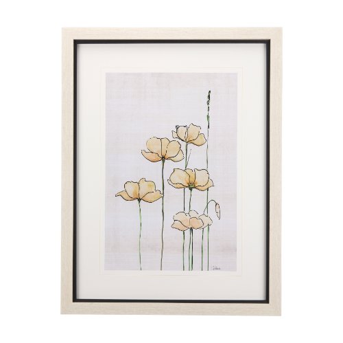 14166 - Meadow flowers IV by Mercana Studio a Hand Embellished Textured Framed Art Print Matted under Glass