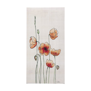 Meadow flowers I by Mercana Studio a Hand Embellished Textured Canvas