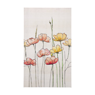 Meadow flowers  by Mercana Studio a Hand Embellished Textured Canvas