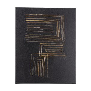 Lines I by Mercana Studio a Hand Embellished Textured Canvas
