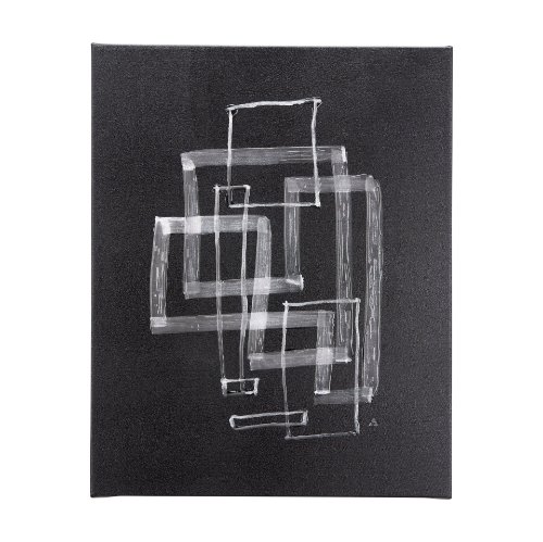102143-L - Lines III by Mercana Studio a Hand Embellished Textured Canvas