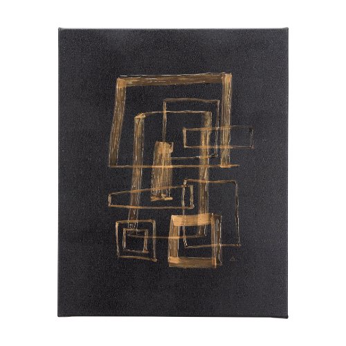 102144-L - Lines IV by Mercana Studio a Hand Embellished Textured Canvas