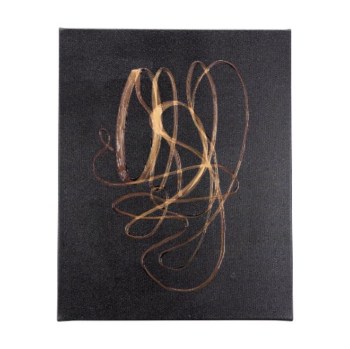 102145-L - Lines V by Mercana Studio a Hand Embellished Textured Canvas