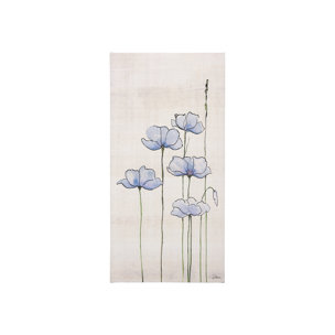 Meadow flowers IV by Mercana Studio a Hand Embellished Textured Canvas