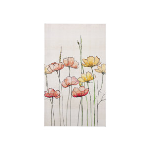 Meadow flowers  by Mercana Studio a Hand Embellished Textured Canvas