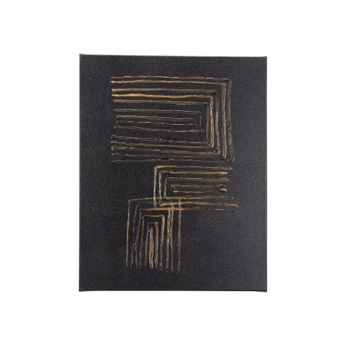 102141-S - Lines I by Mercana Studio a Hand Embellished Textured Canvas