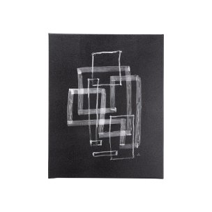 Lines III by Mercana Studio a Hand Embellished Textured Canvas