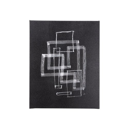 102143-S - Lines III by Mercana Studio a Hand Embellished Textured Canvas