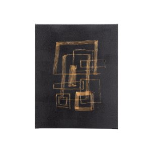 Lines IV by Mercana Studio a Hand Embellished Textured Canvas