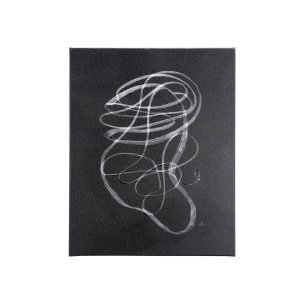 Lines VI by Mercana Studio a Hand Embellished Textured Canvas