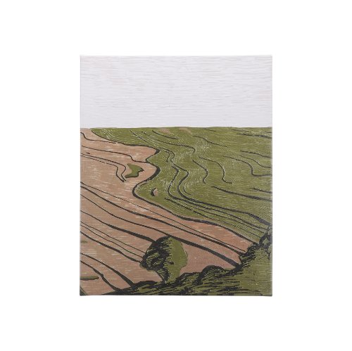 102121-S - Farmland Spring II by Mercana Studio a Hand Embellished Textured Canvas