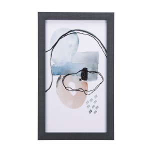 A Cloudy Afternoon IV by Mercana Studio a Hand Embellished Textured Framed Art Print