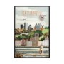 14156 - Georgia Go USA (SM) by Mercana Studio a Hand Embellished Decograph Framed Art Print