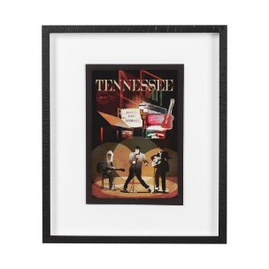 Tennessee Go USA (M) by Mercana Studio a Framed Art Print Matted under Glass