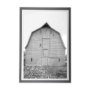 14180 - Grey & White Barn Ii by Mercana Studio Hand Embellished Textured Framed Photo Art Print Matted under