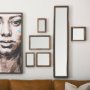 69154 - Gervaise 12L x 2W x 18H Brown Wood Frame Rectangular Wall Mirror