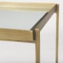 69784 - Trey Gold Metal W/Glass Accent Table