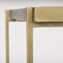 69784 - Trey Gold Metal W/Glass Accent Table