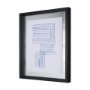 14147 - Lines I by Mercana Studio a Hand Embellished Textured Framed Art Print Matted under Glass