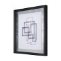 14149 - Lines III by Mercana Studio a Hand Embellished Textured Framed Art Print Matted under Glass
