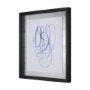 14151 - Lines V by Mercana Studio a Hand Embellished Textured Framed Art Print Matted under Glass