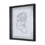 14152 - Lines VI by Mercana Studio a Hand Embellished Textured Framed Art Print Matted under Glass
