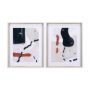 14153 - Color Blocks I by Mercana Studio a Hand Embellished Textured Framed Art Print Matted under Glass